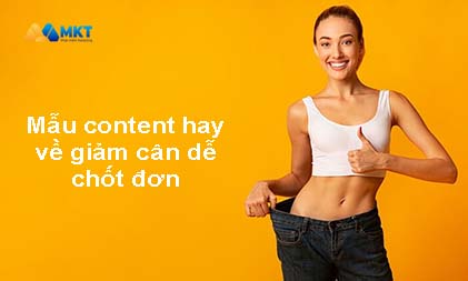 Mẫu content hay về giảm cân