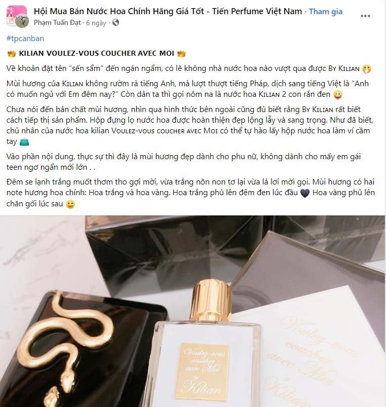 Stt quảng cáo nước hoa trên Facebook 4