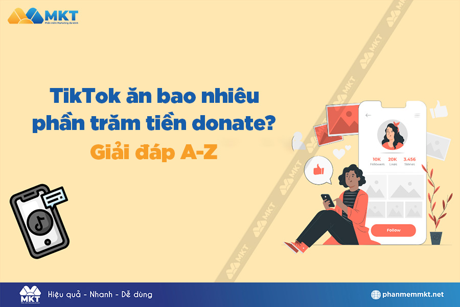 TikTok ăn bao nhiêu phần trăm tiền donate?