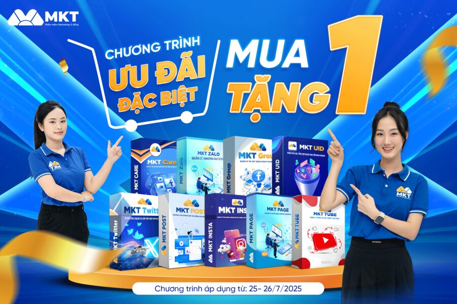 Chương trình ưu đãi đặc biệt tháng 7 từ Marketing tự động: MUA 1 TẶNG 1 bộ phần mềm marketing 0 đồng