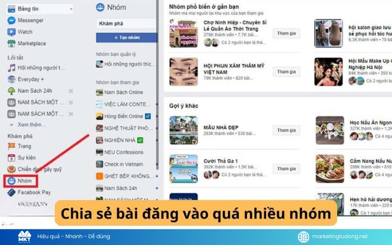 đăng bài bán hàng trên Facebook bị bóp tương tác