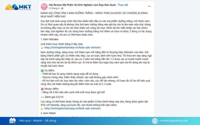 đăng bài bán hàng trên Facebook bị bóp tương tác