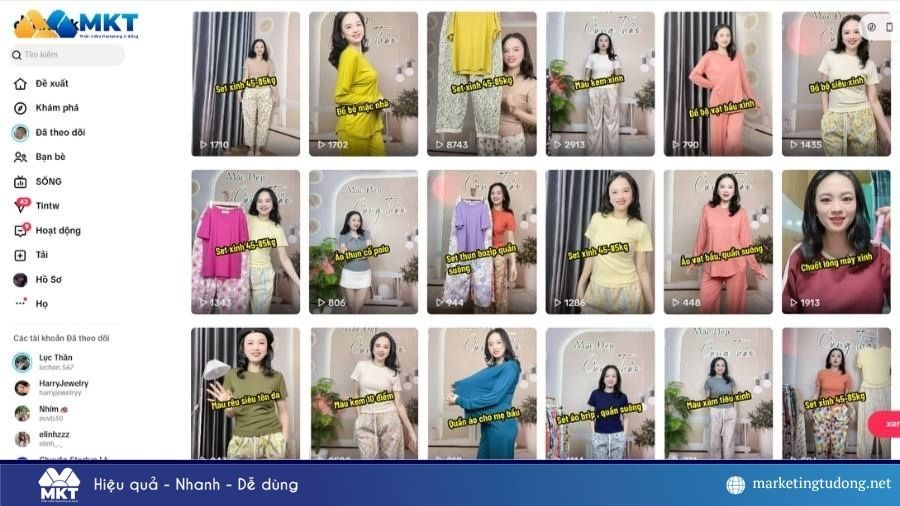 Kinh doanh thời trang trên TikTok