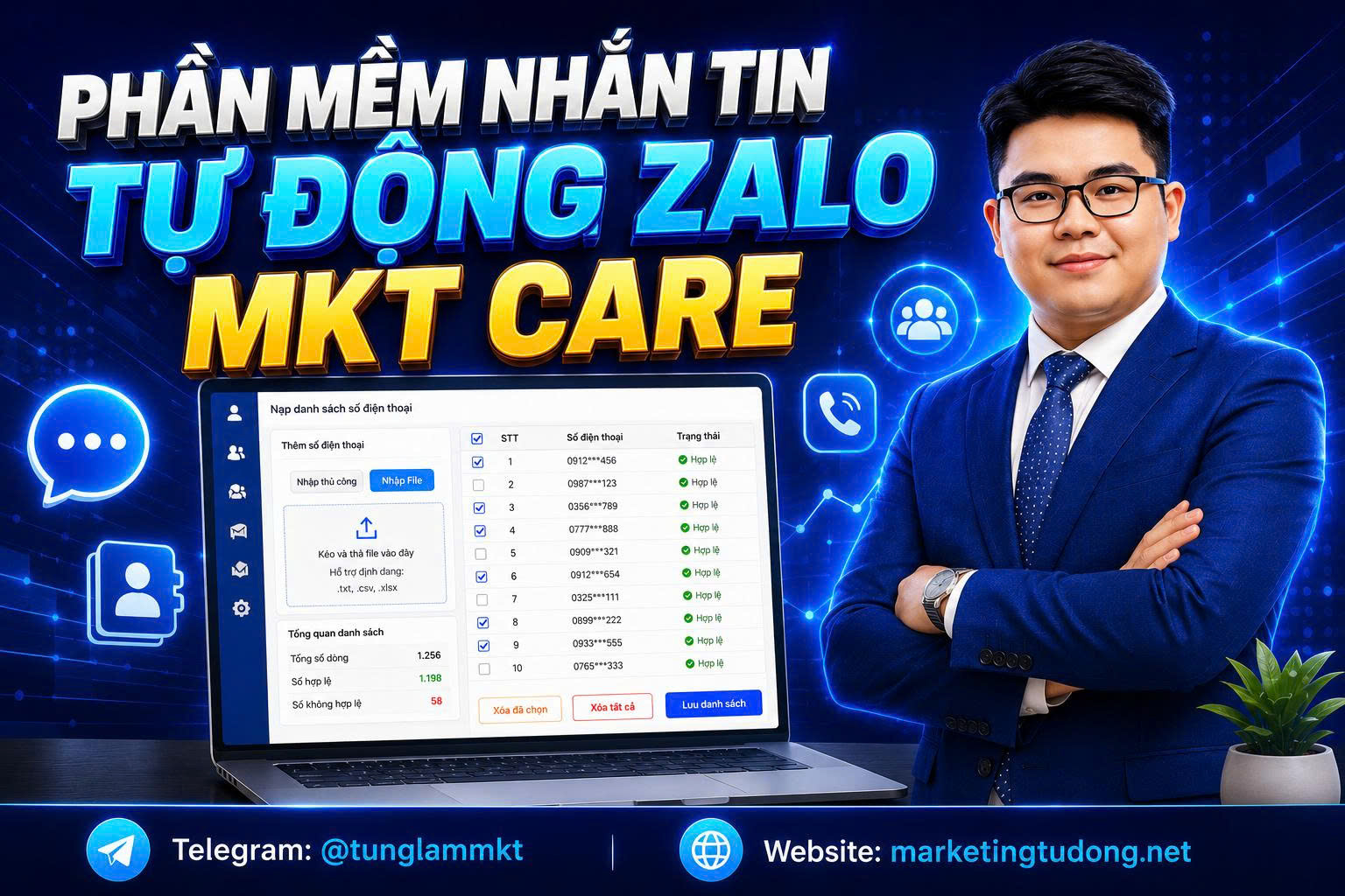 Nhắn Tin Tự Động Theo Số Điện Thoại Zalo