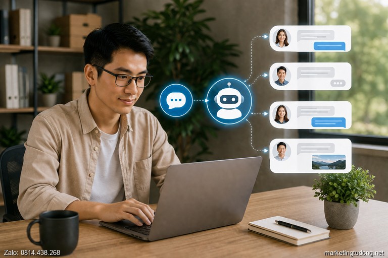 tool chat tự động Zalo không spam với kịch bản và giãn nhịp gửi