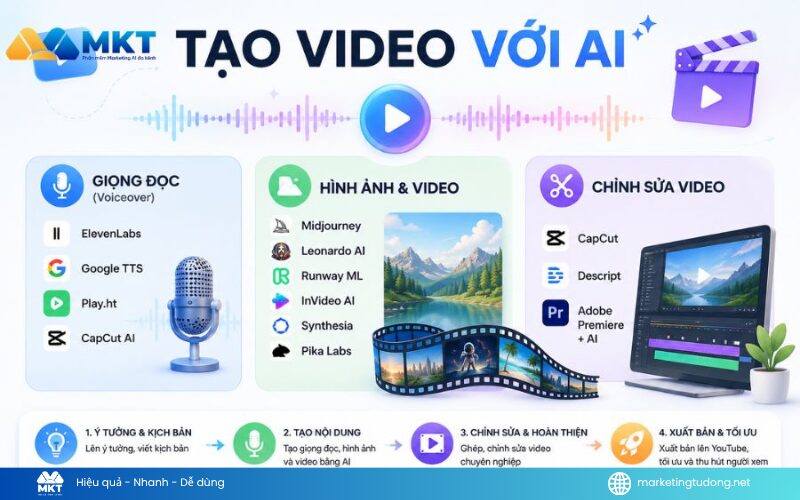 xây kênh youtube bằng AI