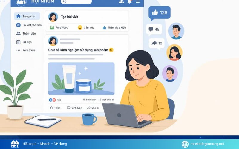 đăng bài hội nhóm